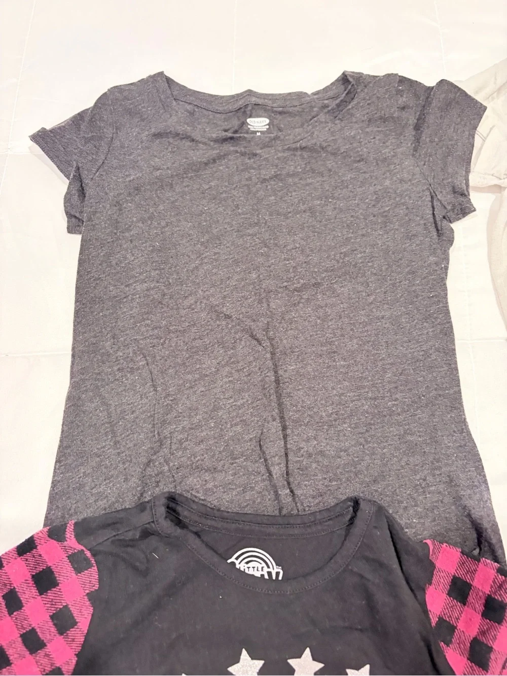 Girls Graphic & Basic Tee Bundle Size 7/8